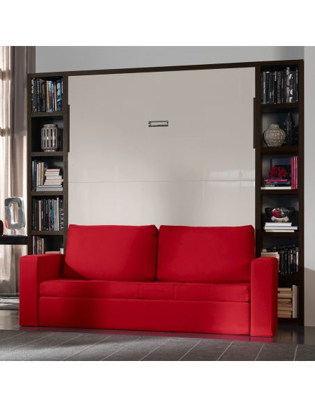 Letto a scomparsa con divano matrimoniale o francese Cubo Letto a scomparsa con divano matrimoniale o francese Cubo