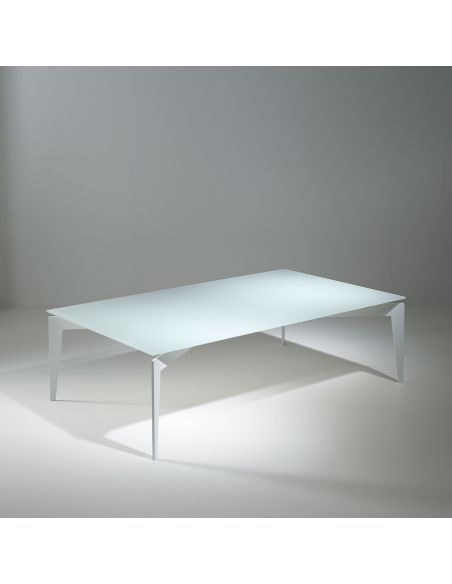 Nick tavolino da salotto design scandinavo in acciaio e vetro Nick tavolino da salotto design scandinavo in acciaio e vetro