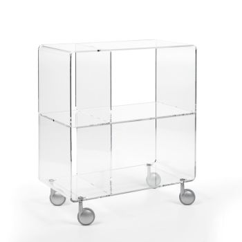 Designtrasparente: consigli ed idee per arredare: Pillole in plexiglass:  Carrello porta Tv design trasparente