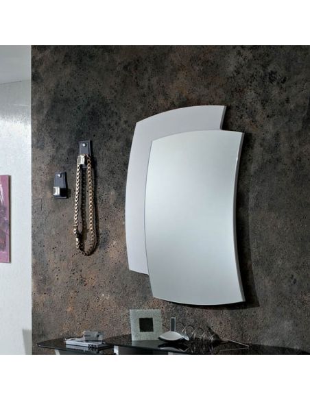 Specchio da parete con cornice in legno 60 x 85 cm Yannick Specchio da parete con cornice in legno 60 x 85 cm Yannick