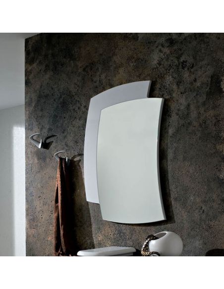 Specchio da parete con cornice in legno 60 x 85 cm Yannick Specchio da parete con cornice in legno 60 x 85 cm Yannick