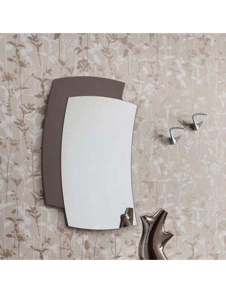 Specchio da parete con cornice in legno 60 x 85 cm Yannick Specchio da parete con cornice in legno 60 x 85 cm Yannick