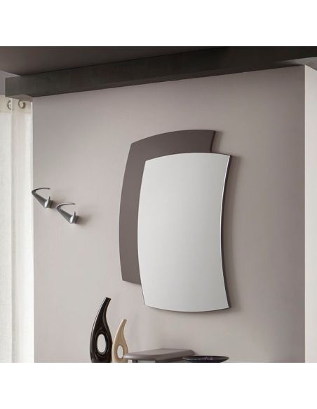 Specchio da parete con cornice in legno 60 x 85 cm Yannick Specchio da parete con cornice in legno 60 x 85 cm Yannick