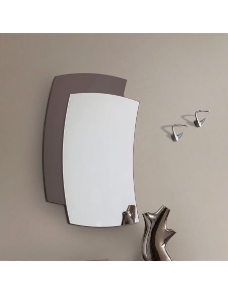 Specchio da parete con cornice in legno 60 x 85 cm Yannick Specchio da parete con cornice in legno 60 x 85 cm Yannick