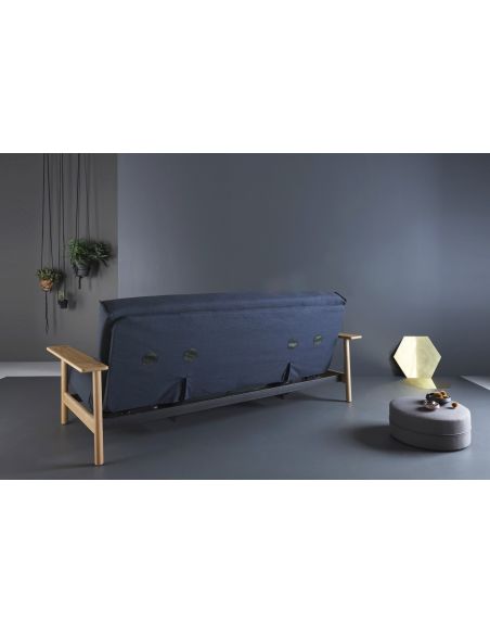 Divano letto Balder regolabile materasso a molle - 528 Mixed Dance Blue