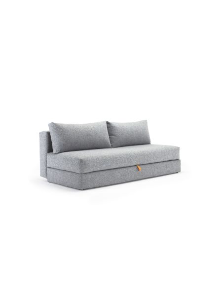 Divano letto matrimoniale con contenitore per uso quotidiano Osvald - 565 Twist Granite