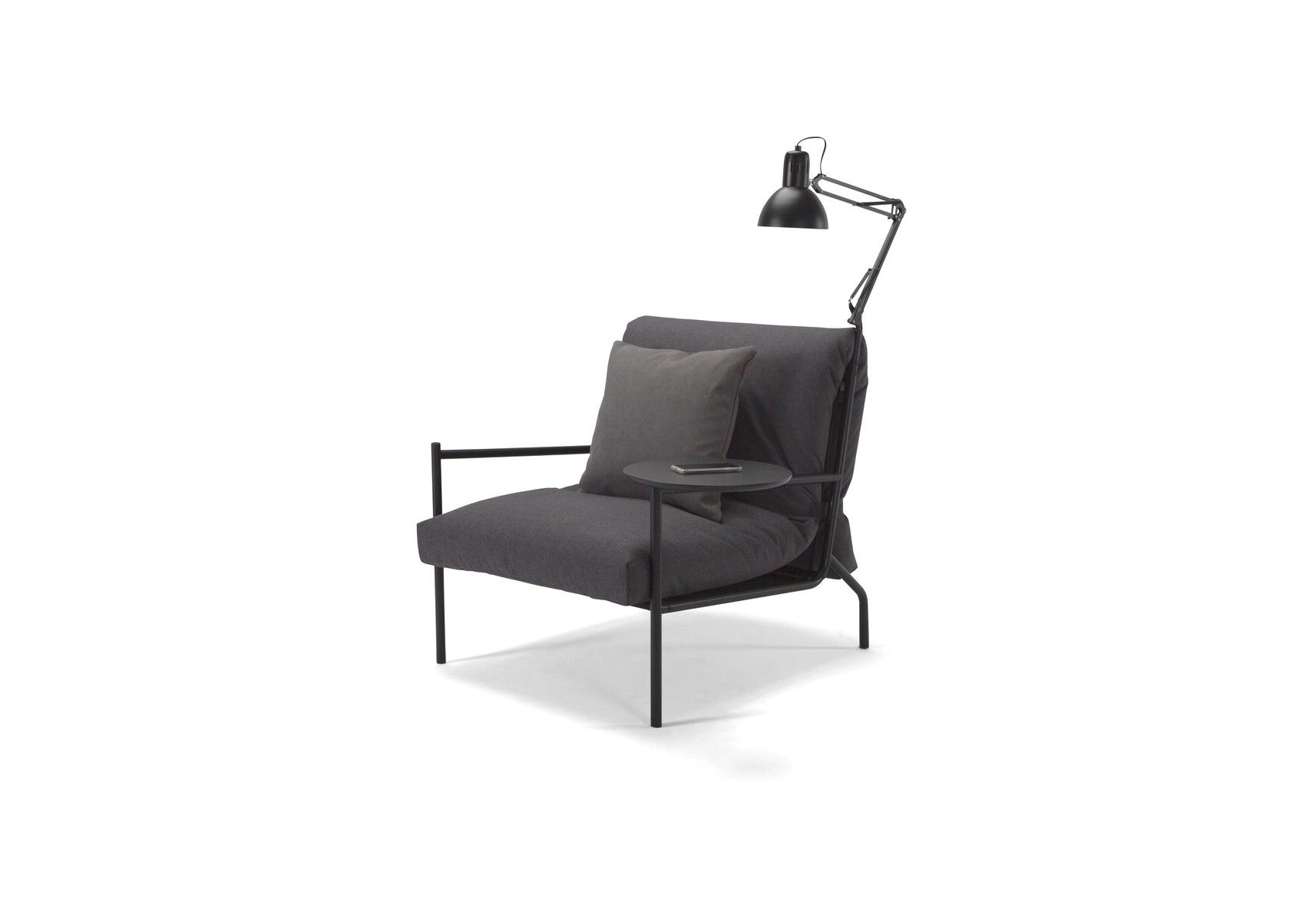 Noir poltrona letto singolo design scandinavo salvaspazio