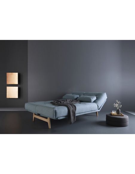 Divano letto matrimoniale regolabile inclinabile 140x200 cm Aslak - 525 Mixed Dance Light Blue