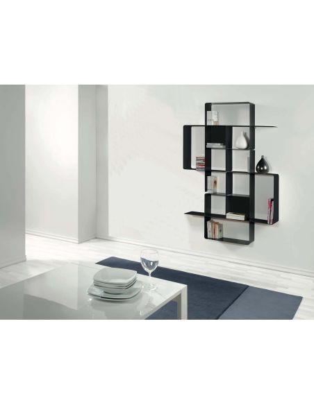 Libreria a parete moderna in acciaio modulare 120 x 120 cm Kreando