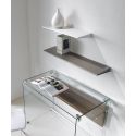 Mensola design moderno Wing in acciaio 60 cm o 90 cm