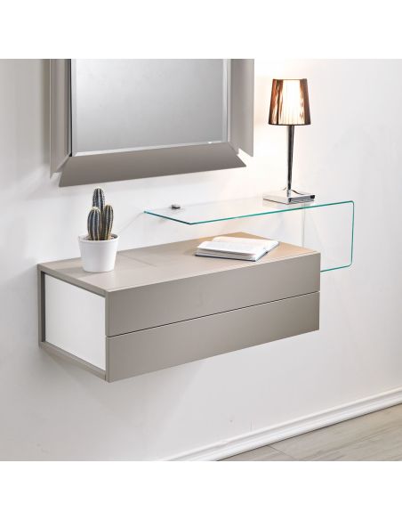 Cassettiera pensile da parete in legno laminato 83 x 42 cm Unit