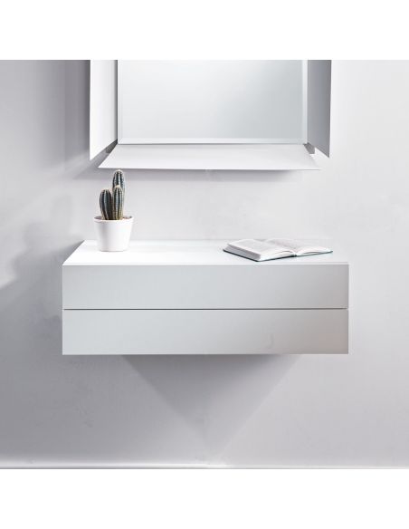 Cassettiera pensile da parete in legno laminato 83 x 42 cm Unit