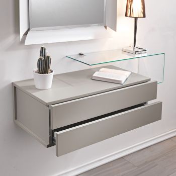 Cassettiera pensile da parete in legno laminato 83 x 42 cm Unit 2