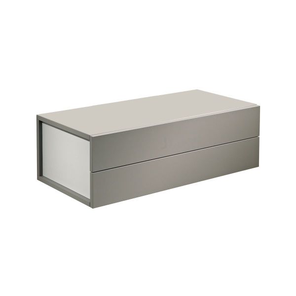 Cassettiera pensile da parete in legno laminato 83 x 42 cm Due 