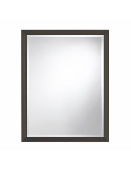 Specchio rettangolare da parete 70 x 90 cm con cornice in alluminio Vanity