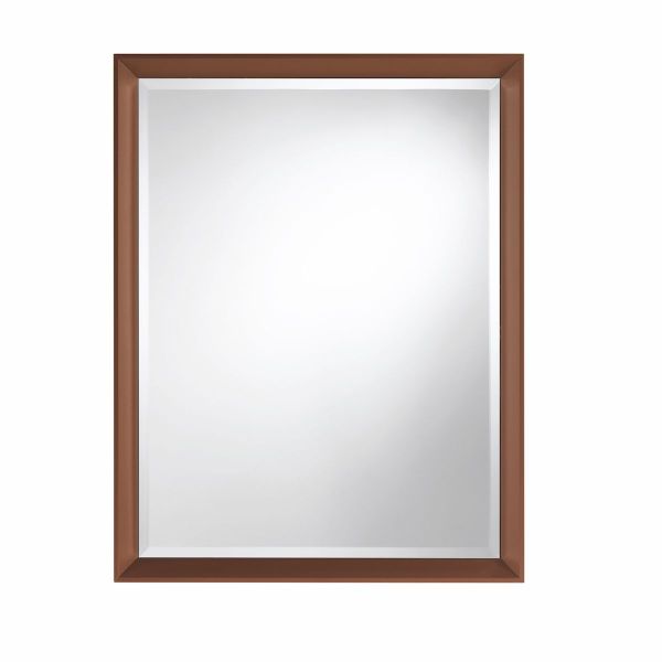 Specchio rettangolare da parete 70 x 90 cm con cornice in alluminio Riflesso