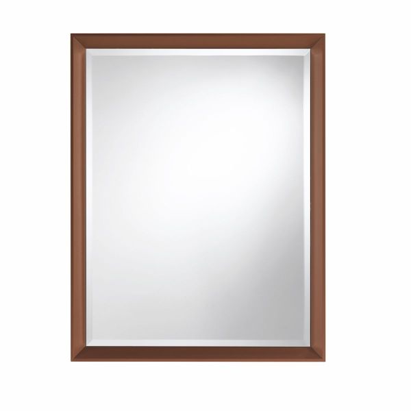 Specchio rettangolare da parete 70 x 90 cm con cornice in alluminio Vanity