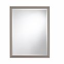 Specchio rettangolare da parete 70 x 90 cm con cornice in alluminio Riflesso
