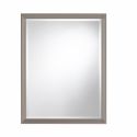 Specchio rettangolare da parete 70 x 90 cm con cornice in alluminio Vanity