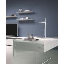 Scrivania per computer in vetro e laminato 100 cm Studeo