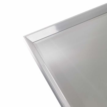Specchio ad anta con cornice in alluminio Vanity 2