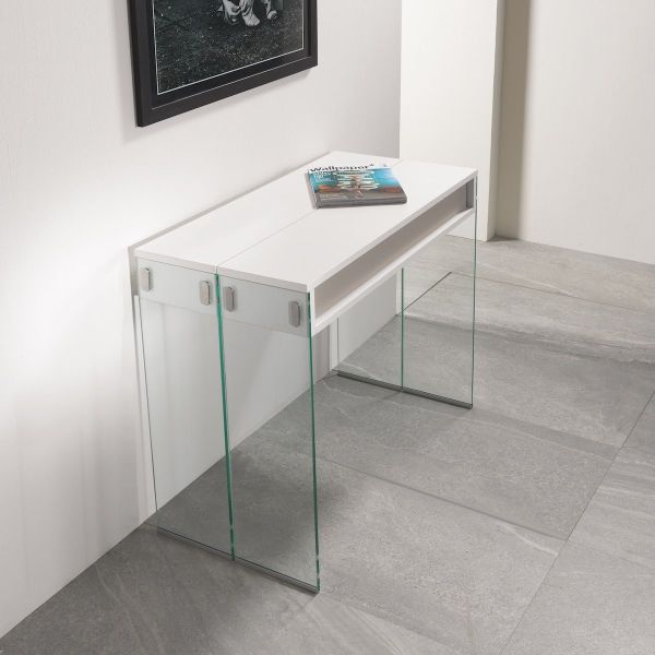 tavolo consolle cristallo