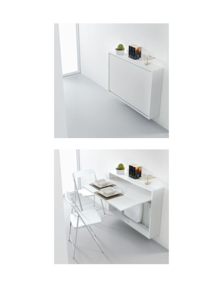 Scrivania a scomparsa | Tavolo salvaspazio richiudibile da parete Jacob Scrivania a scomparsa | Tavolo salvaspazio richiudibile da parete Jacob