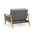 Poltrona moderna con braccioli in legno Dublexo Frej
