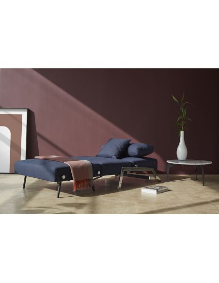 Poltrona letto Cubed trasformabile letto singolo - 528 Mixed Dance Blue
