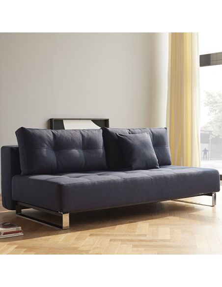 Divano letto matrimoniale in tessuto design moderno Supremax Deluxe