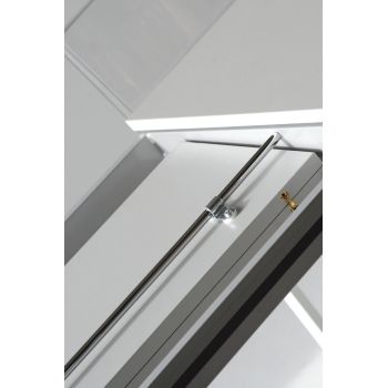 Tavolo allungabile con piano in vetro temperato extra chiaro Felix 2