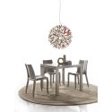 Tavolo quadrato o rettangolare allungabile design moderno Conrado