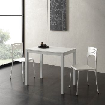 Tavolo allungabile in metallo e nobilitato 90 x 60 cm Ingmar 2