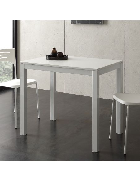 Tavolo allungabile in metallo e nobilitato 90 x 60 cm Ingmar Tavolo allungabile in metallo e nobilitato 90 x 60 cm Ingmar