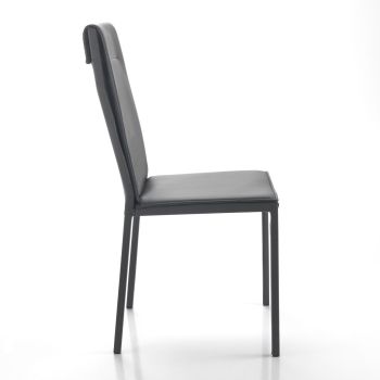Coppia sedie moderne per sala da pranzo Aksel Grey 2