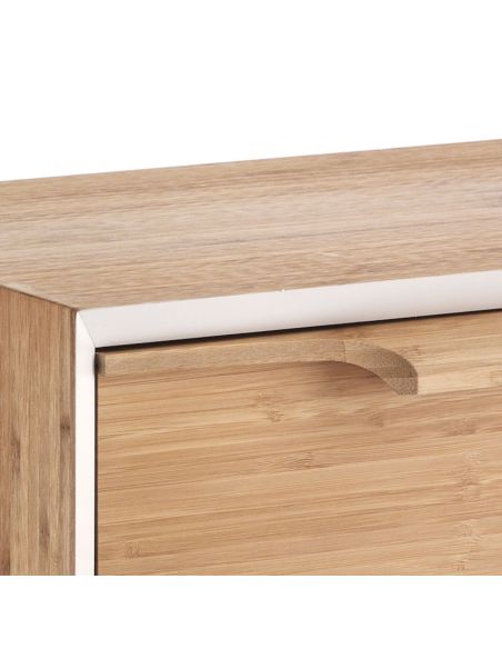 Comodino tavolino in legno massello di bambù Trimmy