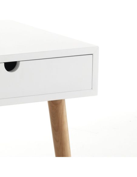 Comodino tavolino in legno massello e MDF Trilly Comodino tavolino in legno massello e MDF Trilly
