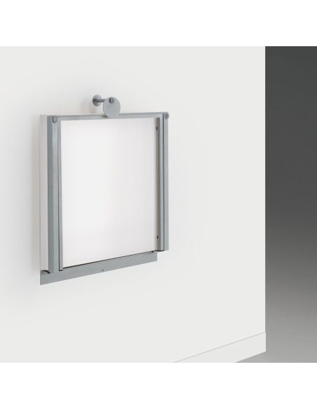 Tavolo a scomparsa a muro con struttura in metallo e piano in melaminico Vegard