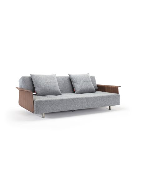 Divano letto matrimoniale con braccioli su ruote Longhorn