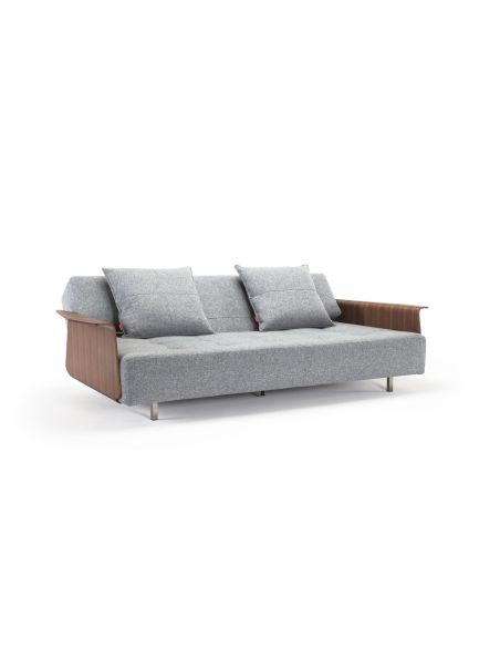 Divano letto matrimoniale con braccioli su ruote Longhorn