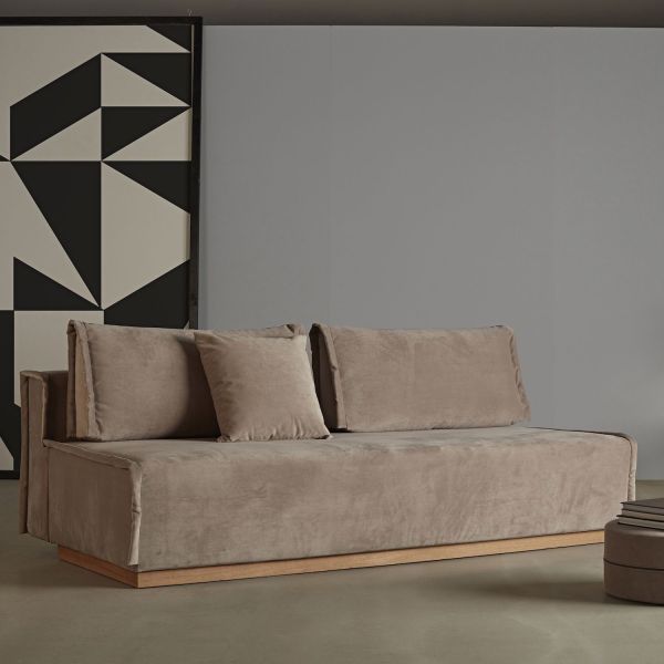 Divano letto ad una piazza e mezza con contenitore Alrik Divano letto ad una piazza e mezza con contenitore Alrik