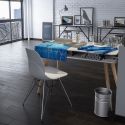 Scrivania design nordico con ripiano Keimo