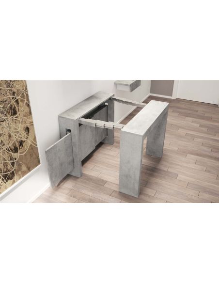 Consolle allungabile con allunghe integrate Helge