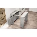 Consolle allungabile con allunghe integrate Helge
