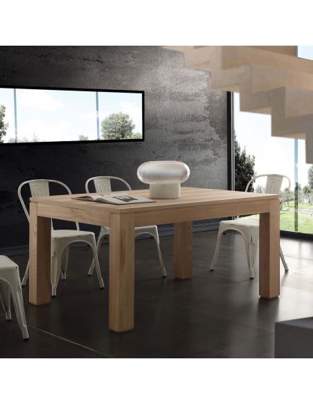 Tavolo allungabile in legno frassino olivato 140x90 cm Ferran Tavolo allungabile in legno frassino olivato 140x90 cm Ferran
