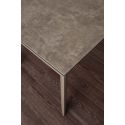 Tavolo allungabile piano vetro ceramica 140 x 90 cm Duarte