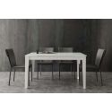Tavolo allungabile in vetro design moderno 140 x 90 cm Esko