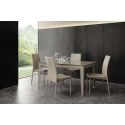 Tavolo allungabile in vetro design moderno 140 x 90 cm Esko