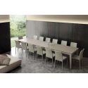 Tavolo allungabile in vetro design moderno 140 x 90 cm Esko