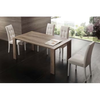 Tavolo allungabile design moderno in legno 140 o 160 cm Alwin 2